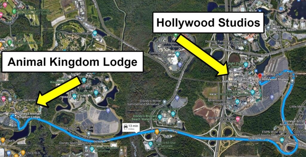 3 Ways From Animal Kingdom Lodge to Hollywood Studios! - Resort Rat